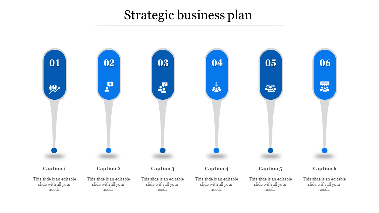 Free - Attractive, Blue Strategic Business Plan For Presentations